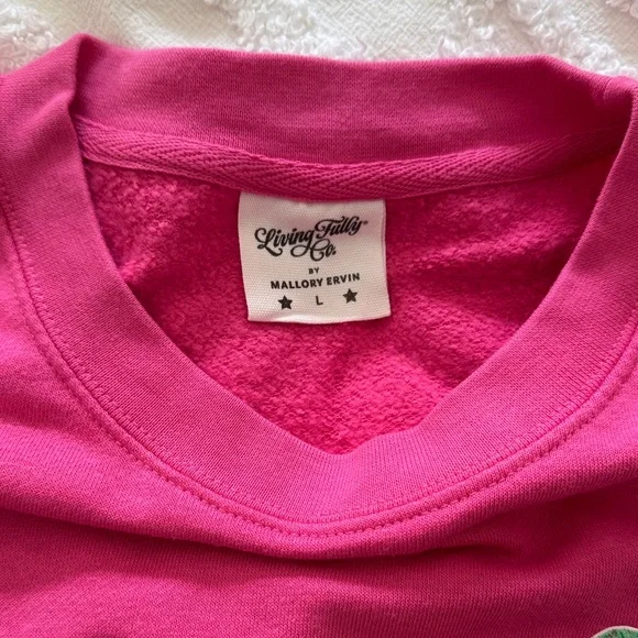 Pink Palm Tree Sweatshirt - Picture 3 of 3